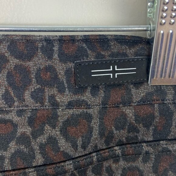 Nordstrom Liverpool Madonna Knit Cheetah Print Legging Brown Boho Size 8 or 29 - Picture 8 of 11